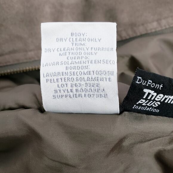 Worthington Essentials Soft Brown Faux Suede Zip Coat Jacket M - Picture 8 of 12